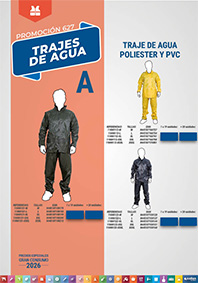 Trajes de Agua poliéster y PVC